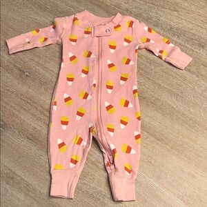 Hanna Andersson size 0/3 months candy corn pajamas EUC